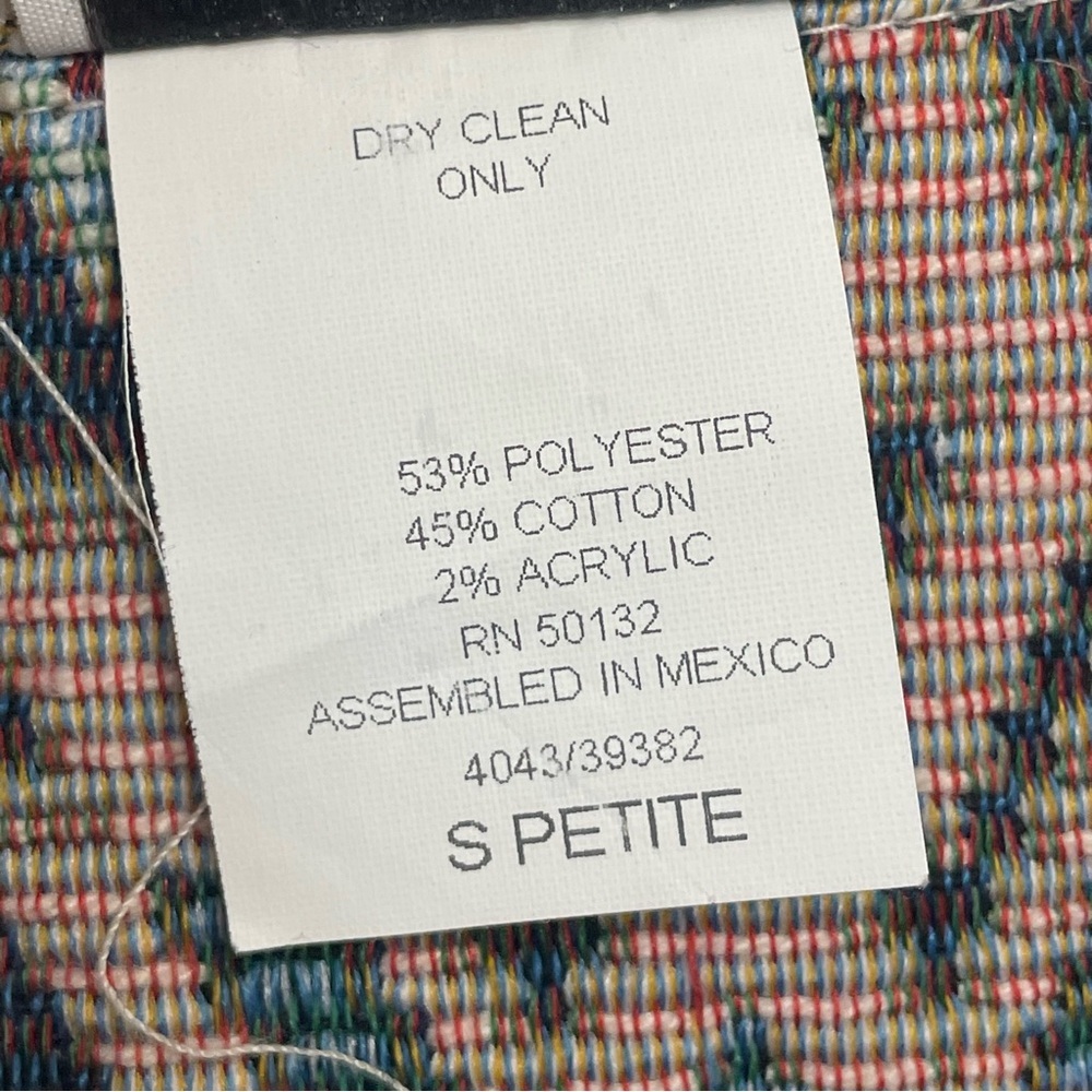 Bonworth Aztec Print Sw Style Button Up Jacket Sm… - image 3